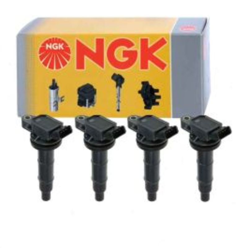4 pc NGK Ignition Coils for 2002-2006 Toyota Solara 2.4L L4