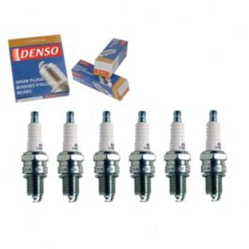 6 pc DENSO Standard U-Groove Spark Plugs for 1977 BMW 630CSi 3.0L L6