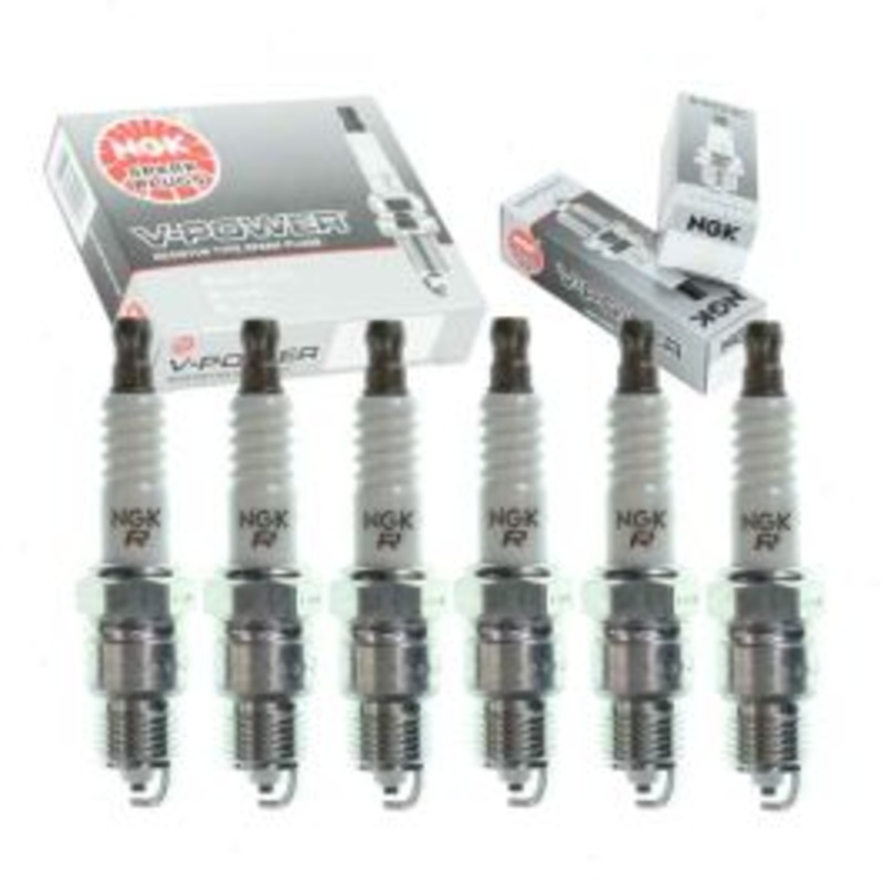 6 pc NGK V-Power Spark Plugs for 1971-1972 Chevrolet P30 Van 4.1L L6