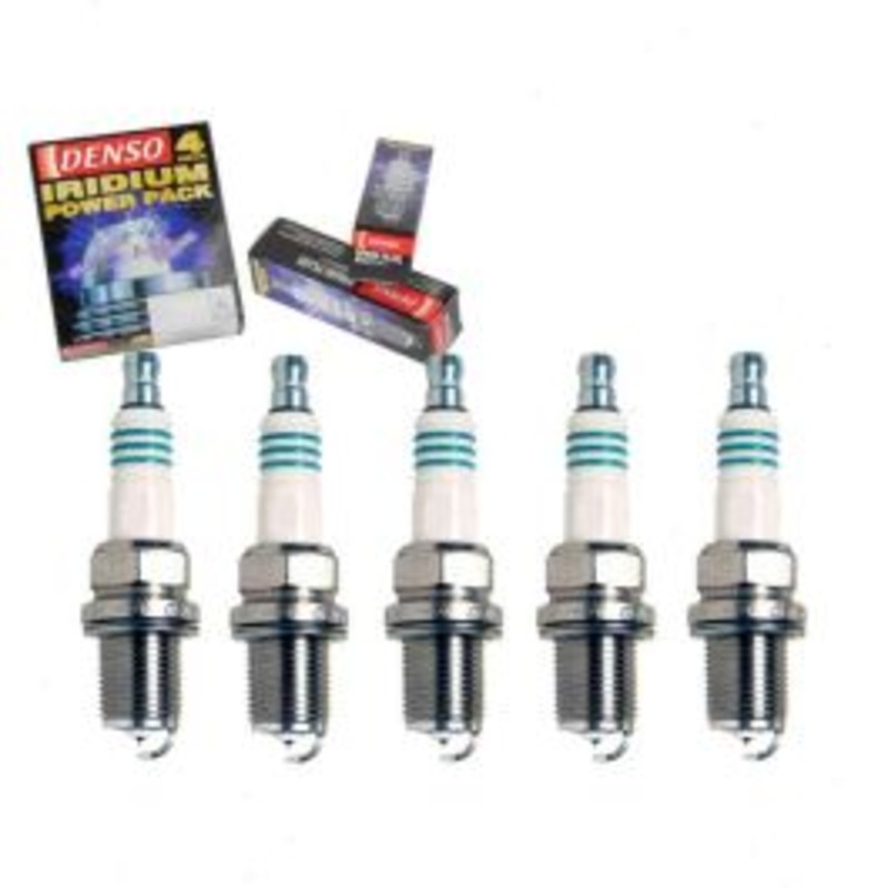 5 pc DENSO Iridium Power Spark Plugs for 1990-1991 Audi Coupe Quattro 2.3L L5
