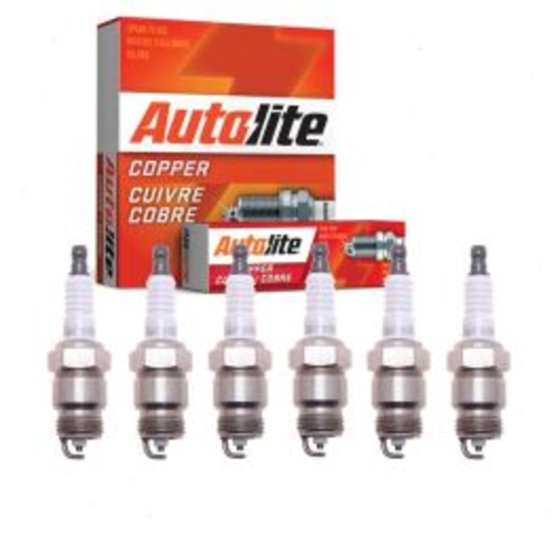 6 pc Autolite Copper Core Spark Plugs for 1967-1972 Ford Country Squire 3.9L L6
