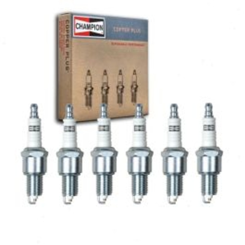 6 pc Champion Copper Plus Spark Plugs for 1966-1969 Pontiac Laurentian 4.1L L6