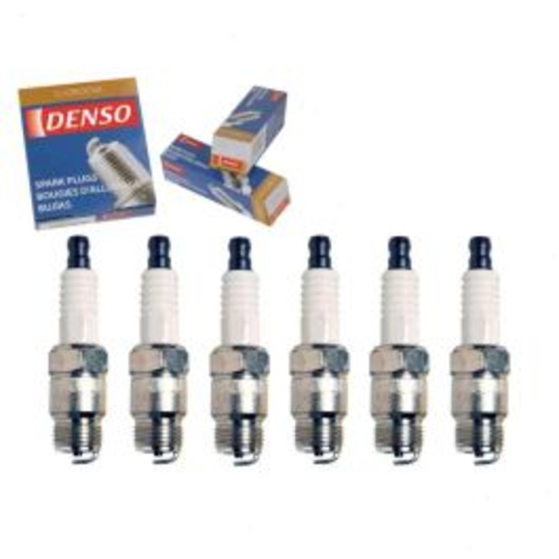 6 pc DENSO Standard U-Groove Spark Plugs for 1977-1978 GMC K35 4.8L L6