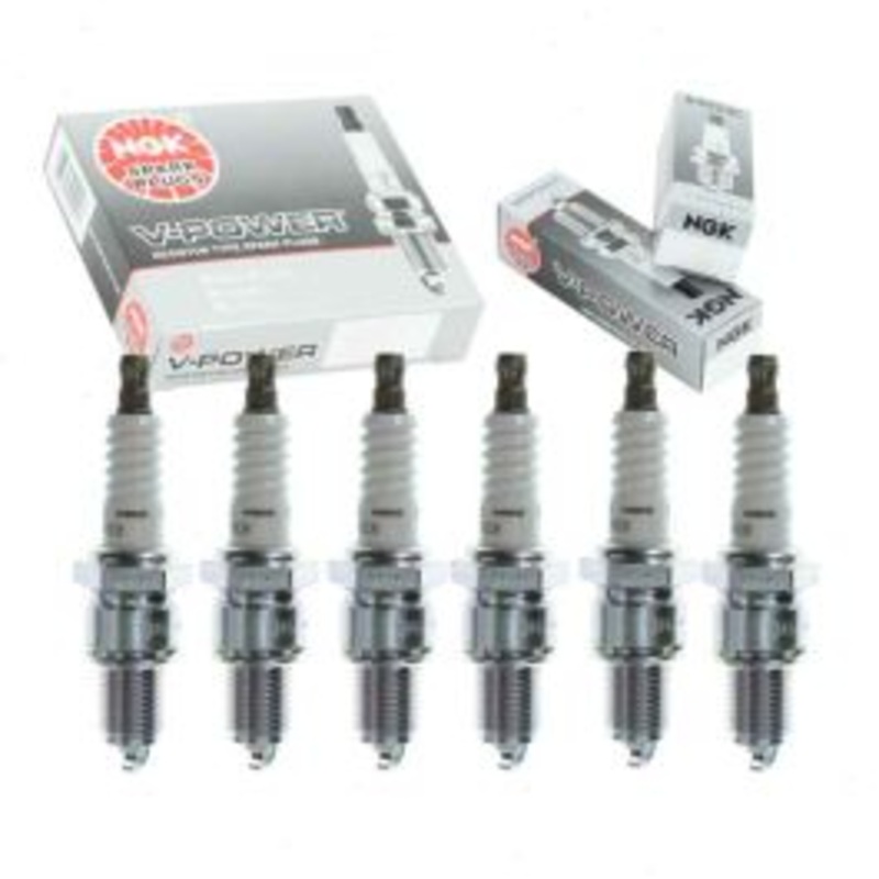 6 pc NGK V-Power Spark Plugs for 1963-1967 Dodge W300 Series 3.7L L6