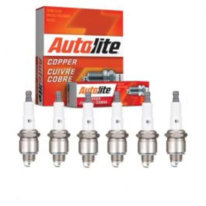 6 pc Autolite Copper Core Spark Plugs for 1955 Chevrolet Corvette 3.8L L6