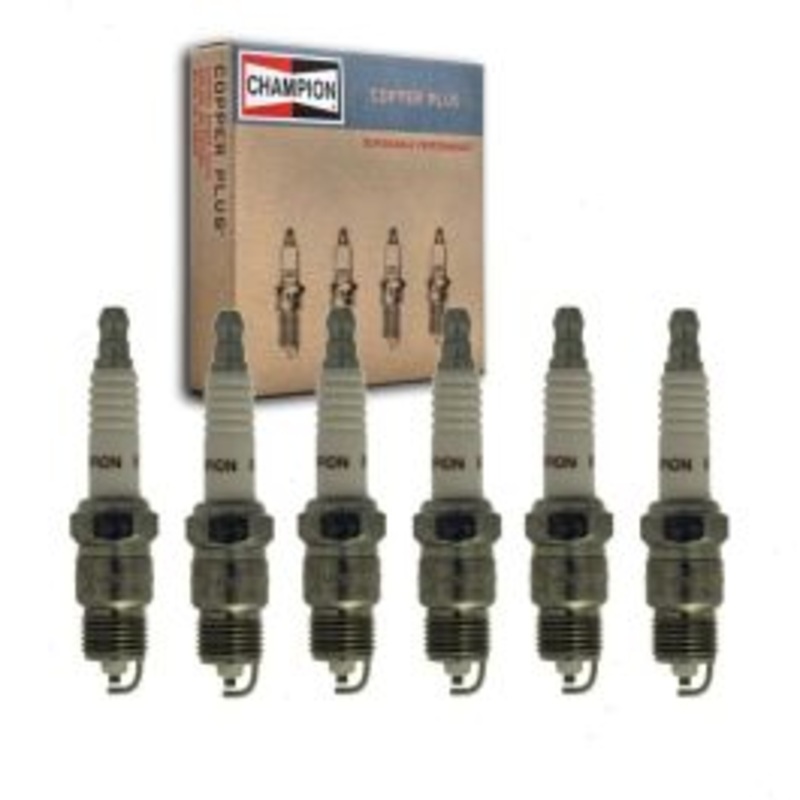 6 pc Champion Copper Plus 406S RV12YC Spark Plugs