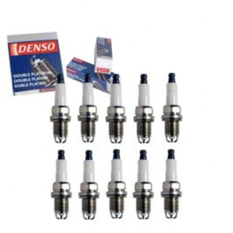 10 pc DENSO Double Platinum Spark Plugs for 2011 Audi S6 5.2L V10