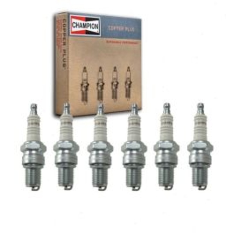 6 pc Champion Copper Plus Spark Plugs for 1967-1968 Chevrolet C10 Suburban 4.8L L6