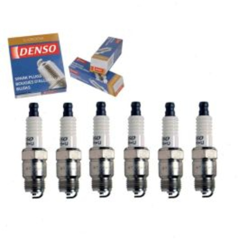 6 pc DENSO Standard U-Groove Spark Plugs for 1987 Chevrolet R20 4.3L V6