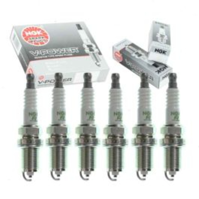 6 pc NGK V-Power Spark Plugs for 2002-2003 Isuzu Axiom 3.5L V6