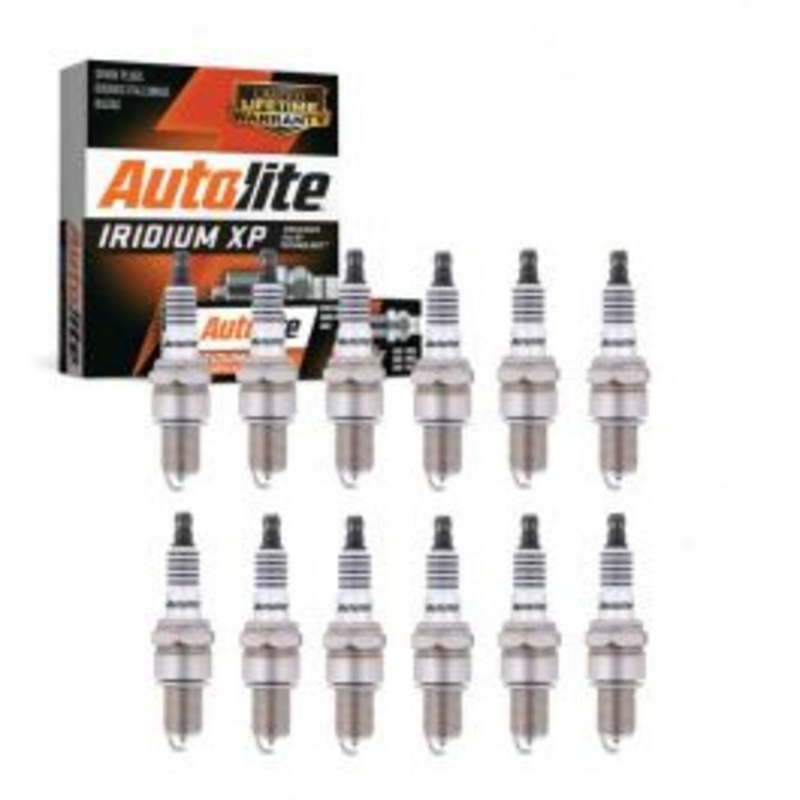 12 pc Autolite Iridium XP Spark Plug for 1970-1976 Lamborghini Jarama 3.9L