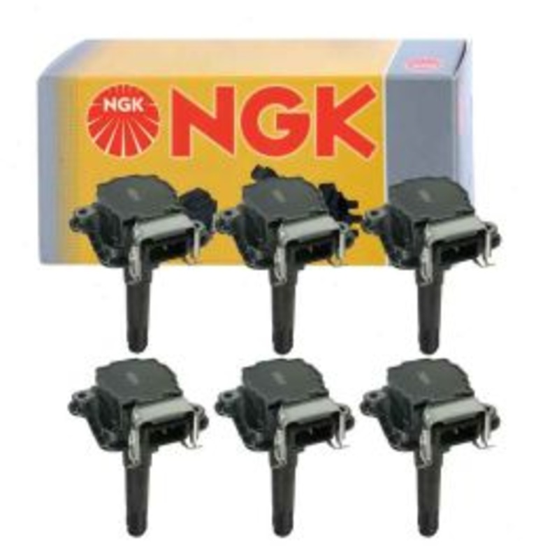 6 pc NGK Ignition Coils for 2000-2002 Audi A6 Quattro 2.7L V6