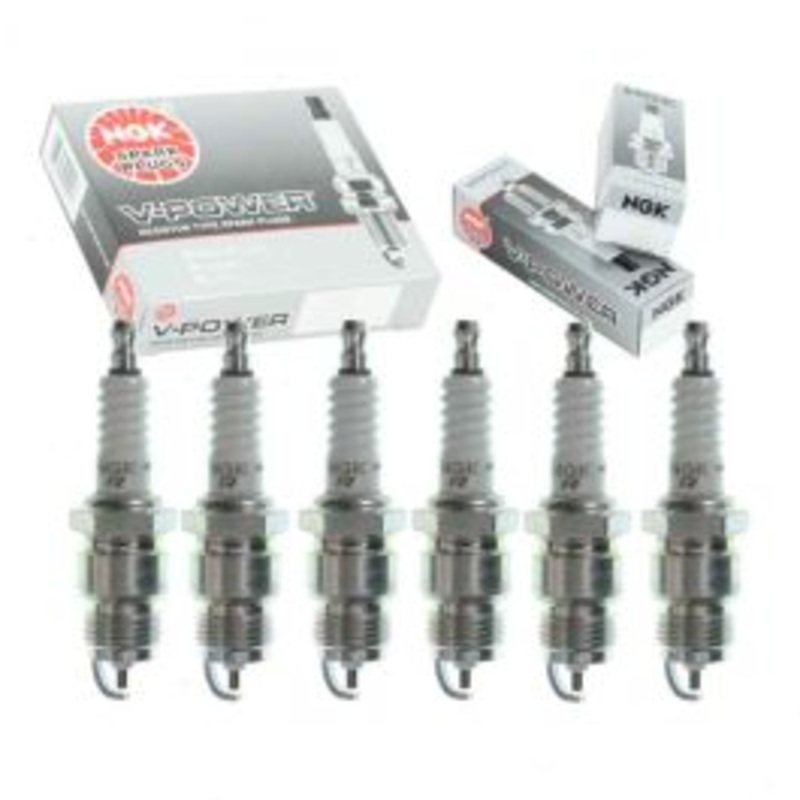 6 pc NGK V-Power Spark Plugs for 1987-1996 Ford F-150 4.9L L6