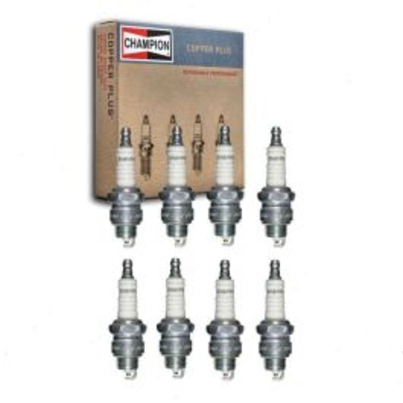 8 pc Champion Copper Plus Spark Plugs for 1966 Studebaker Wagonaire 4.6L V8