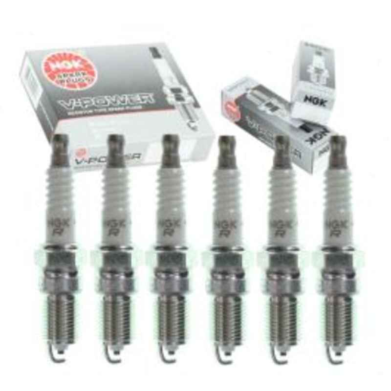 6 pc NGK V-Power Spark Plugs for 2000-2002 Jaguar S-Type 3.0L V6
