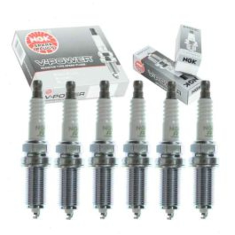 6 pc NGK V-Power Spark Plugs for 2006-2007 BMW 525xi 3.0L L6