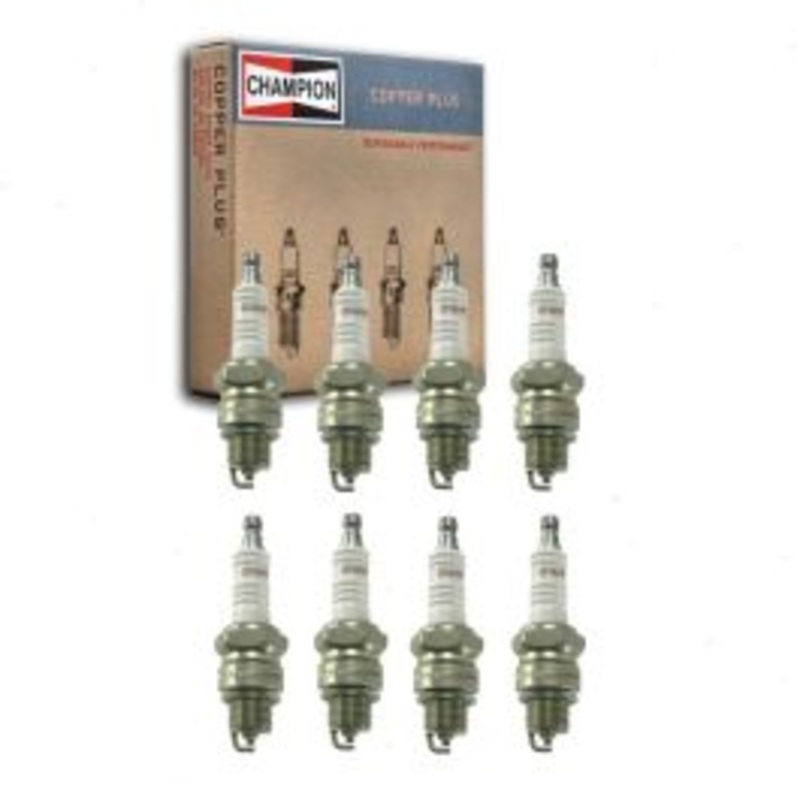8 pc Champion Copper Plus Spark Plugs for 1964 Buick Sportwagon 4.9L V8