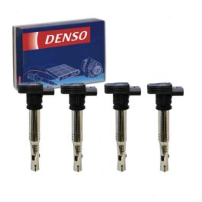 4 pc DENSO Direct Ignition Coils for 2005-2016 Audi A4 2.0L L4