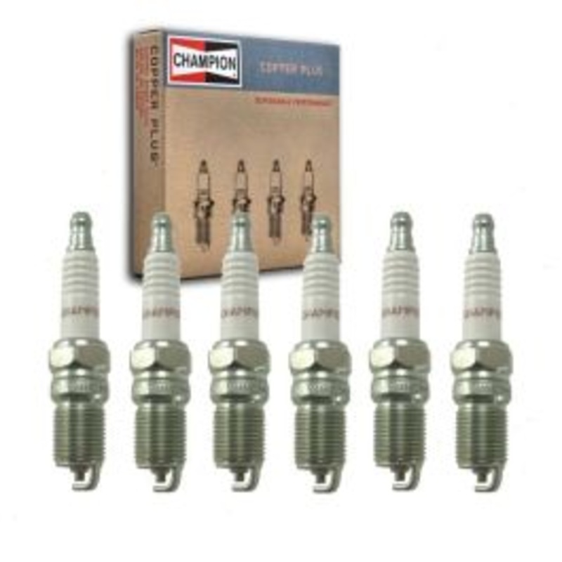 6 pc Champion Copper Plus Spark Plugs for 2006-2010 Chevrolet Malibu 3.5L 3.9L V6