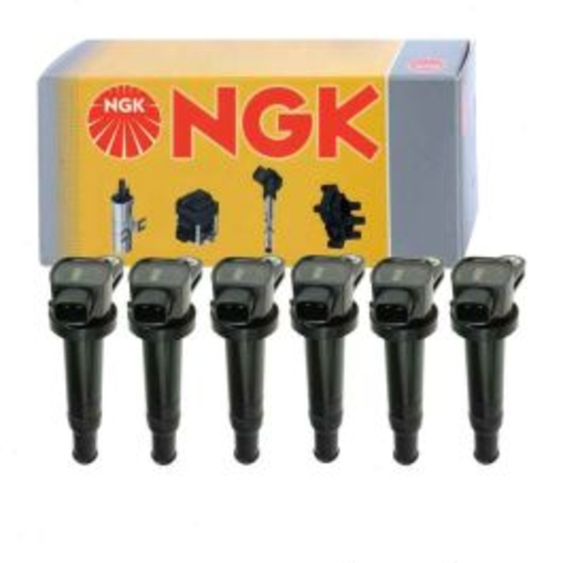 6 pc NGK Ignition Coils for 2007-2009 Hyundai Santa Fe 2.7L V6