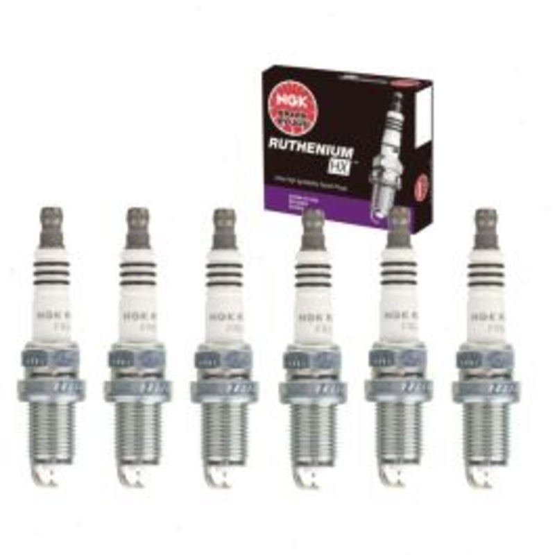 6 pc NGK Ruthenium HX Spark Plugs for 2001-2003 Isuzu Rodeo Sport 3.2L V6