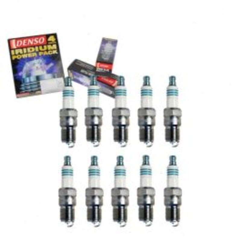 10 pc DENSO Iridium Power Spark Plugs for 2000-2002 Ford E-450 Econoline Super Duty 6.8L V10