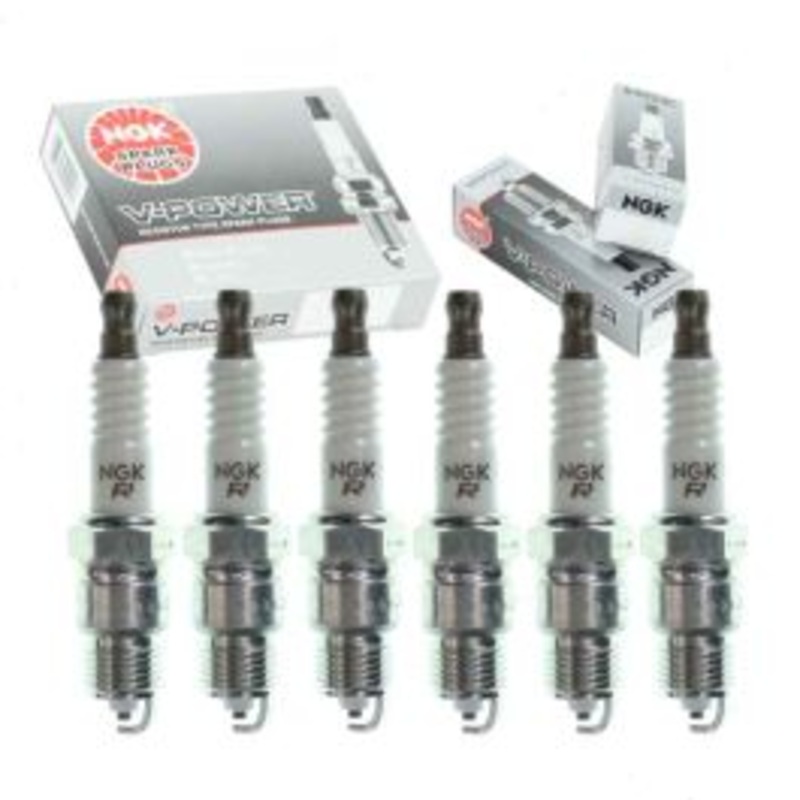 6 pc NGK V-Power Spark Plugs for 1979-1980 GMC C3500 4.1L L6
