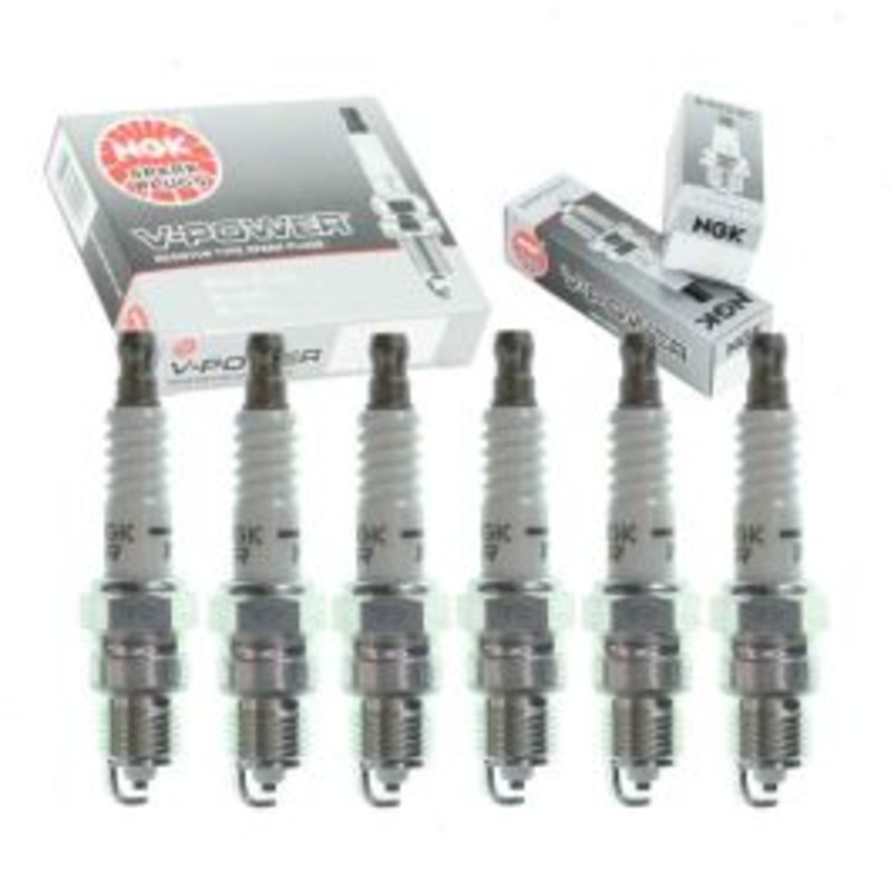 6 pc NGK V-Power Spark Plugs for 1985-1995 GMC C2500 4.3L V6