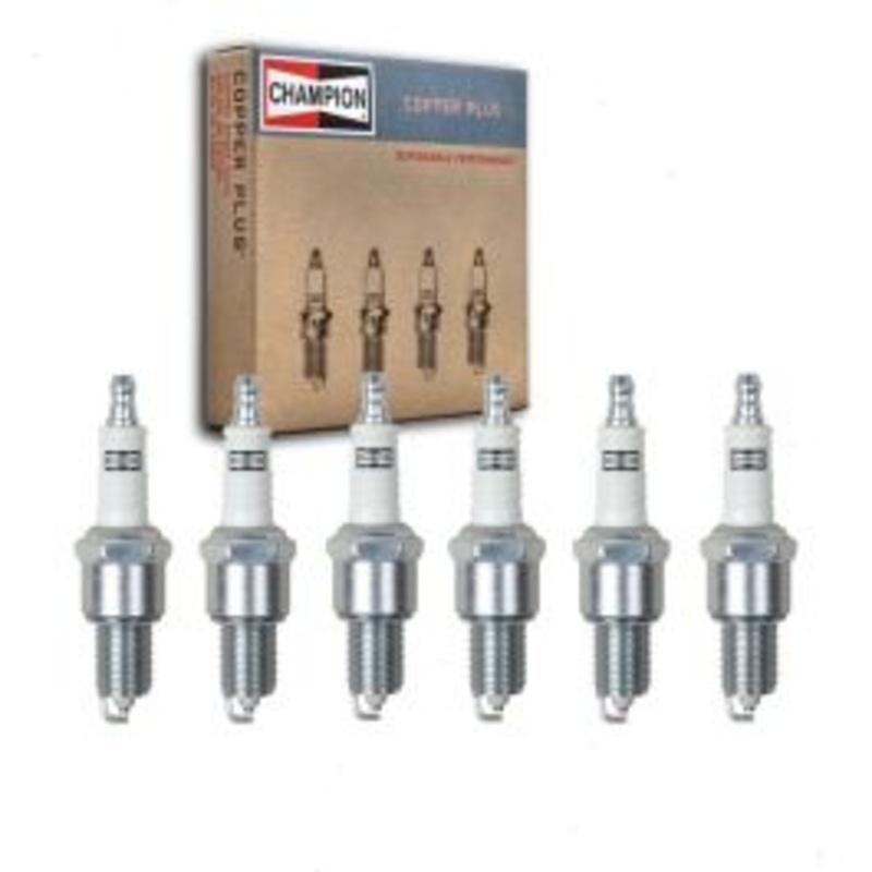 6 pc Champion Copper Plus Spark Plugs for 1963-1966 Chevrolet C30 Panel 3.8L 4.1L L6