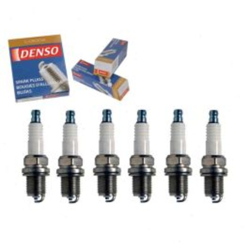 6 pc DENSO Standard U-Groove Spark Plugs for 1987-1990 Jeep Comanche 4.0L L6