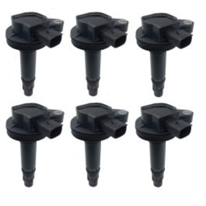 6 pc Hitachi Ignition Coils for 2015-2018 Ford Transit-150 3.7L V6