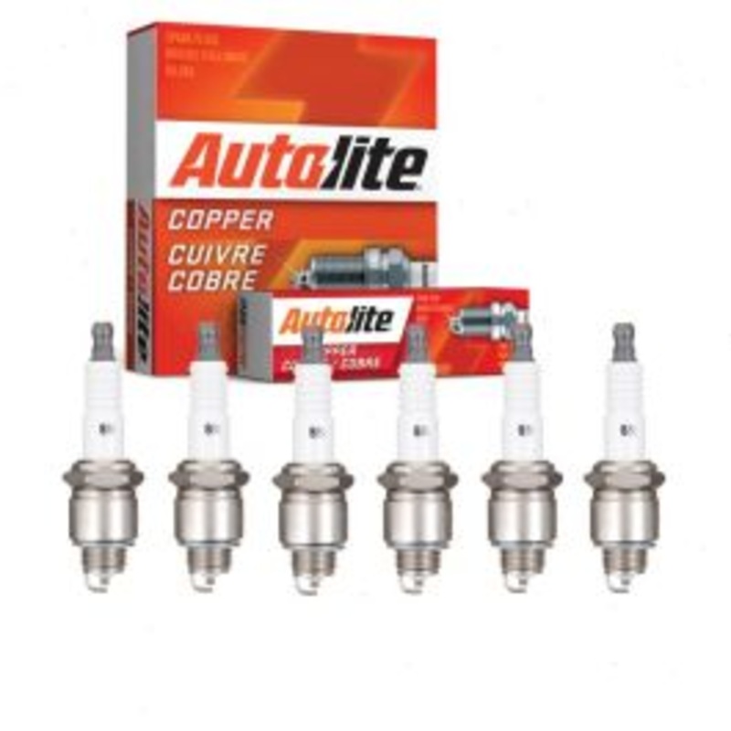 6 pc Autolite Copper Core Spark Plugs for 1956-1957 International S132 3.6L 3.9L L6