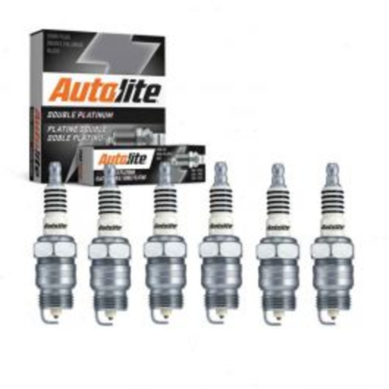 6 pc Autolite Double Platinum Spark Plug for 1967 Ford Galaxie 3.9L L6