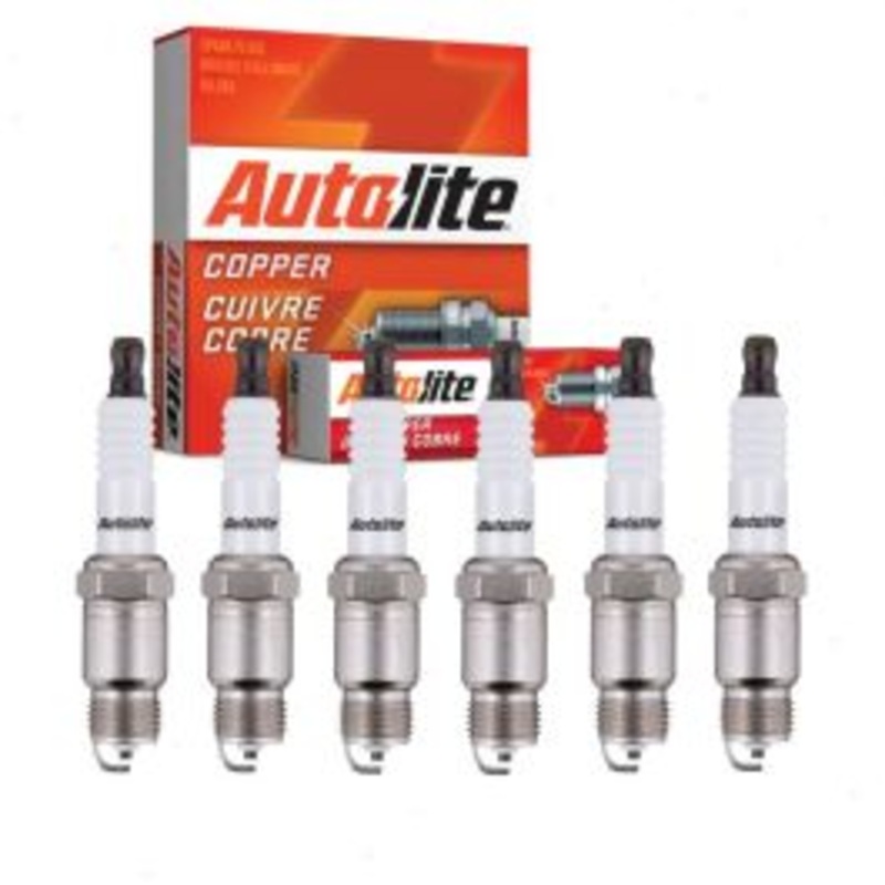 6 pc Autolite Copper Core Spark Plugs for 1970-1973 Chevrolet Chevelle 4.1L L6