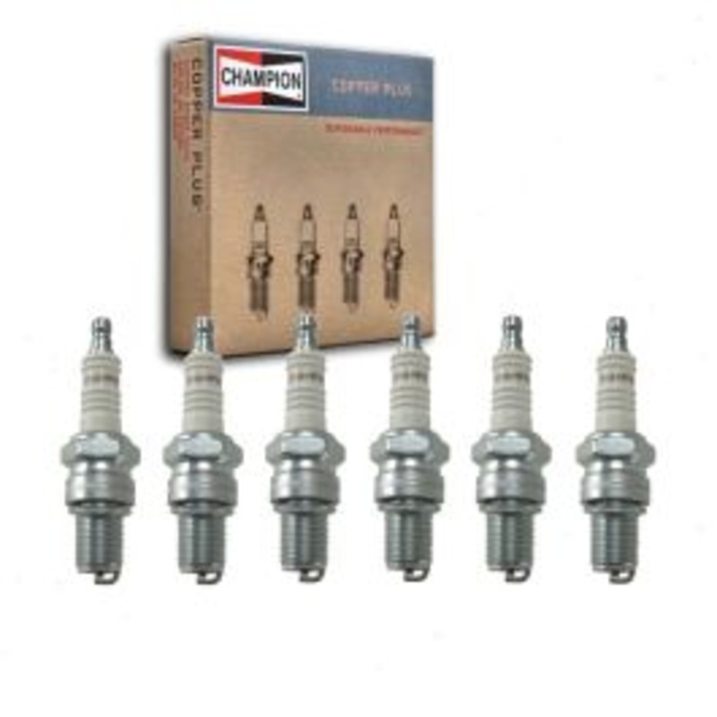 6 pc Champion Copper Plus Spark Plugs for 1957 Jaguar XKSS 3.4L L6