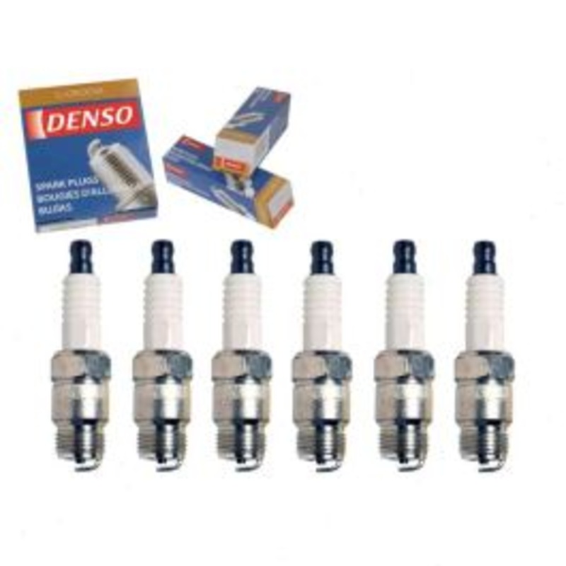6 pc DENSO Standard U-Groove Spark Plugs for 1968-1974 GMC C15 C1500 Suburban 4.1L 4.8L L6