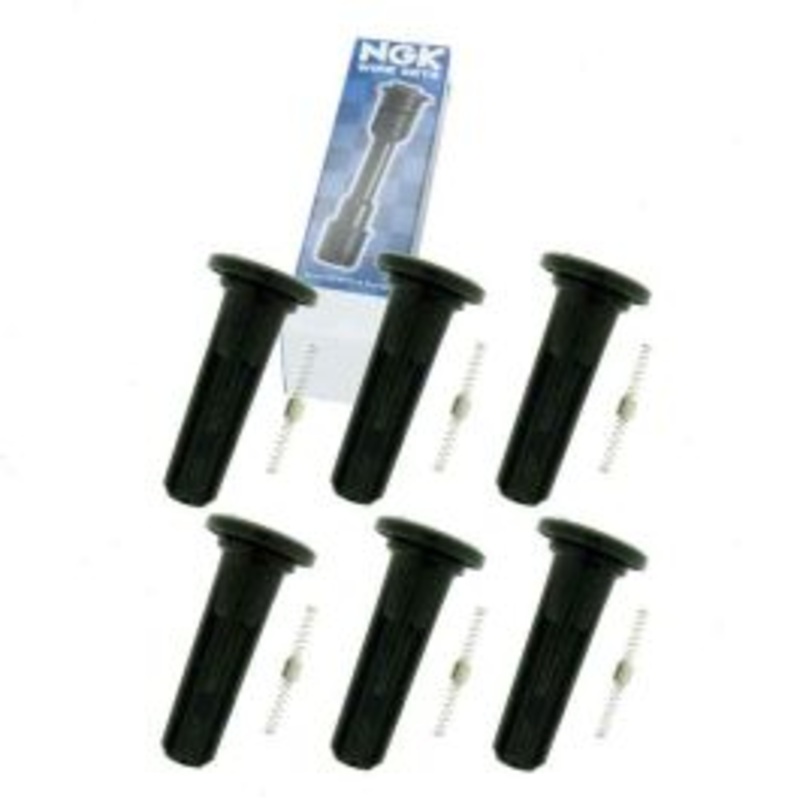 6 pc NGK Ignition Coil Boots for 2006-2009 GMC Envoy 4.2L L6