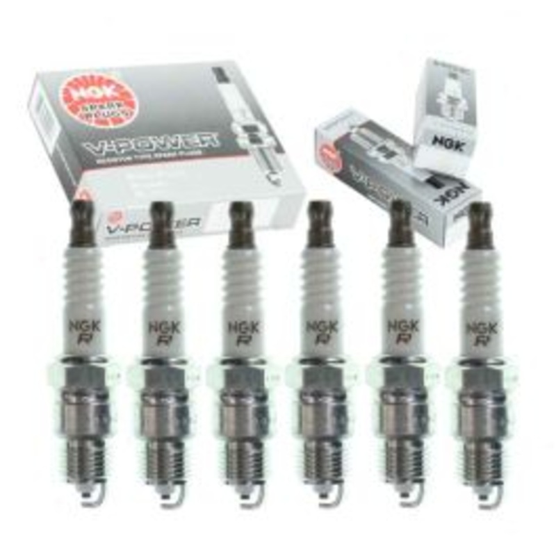 6 pc NGK V-Power Spark Plugs for 1970 Pontiac Safari 4.1L L6
