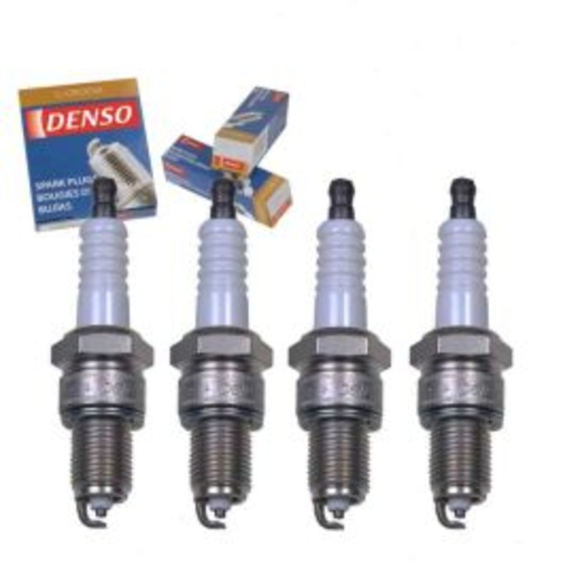4 pc DENSO Standard U-Groove Spark Plugs for 1985-1989 Subaru GL-10 1.8L H4