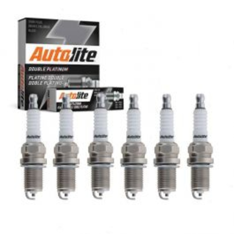 6 pc Autolite Double Platinum Spark Plug for 1990-1994 Nissan D21 3.0L V6