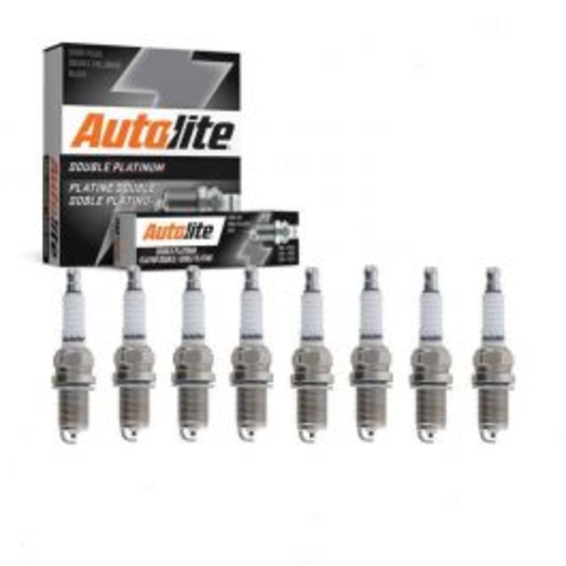 8 pc Autolite Double Platinum Spark Plug for 1992-1994 Dodge B350 5.2L 5.9L