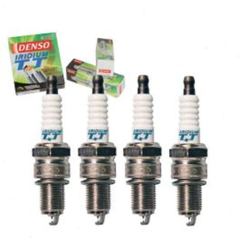 4 pc DENSO Iridium TT Spark Plugs for 1990-1991 Yugo Cabrio 1.3L L4