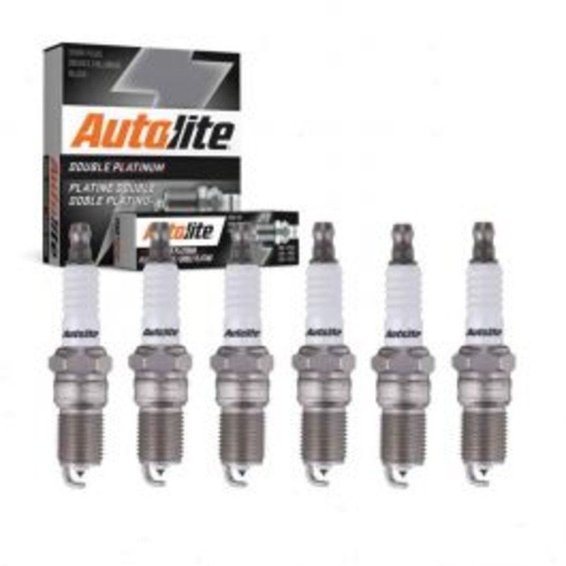 6 pc Autolite Double Platinum Spark Plug for 1998-2004 Ford Mustang 3.8L
