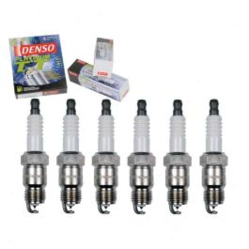 6 pc DENSO Platinum TT Spark Plugs for 1975-1980 Dodge B200 3.7L L6