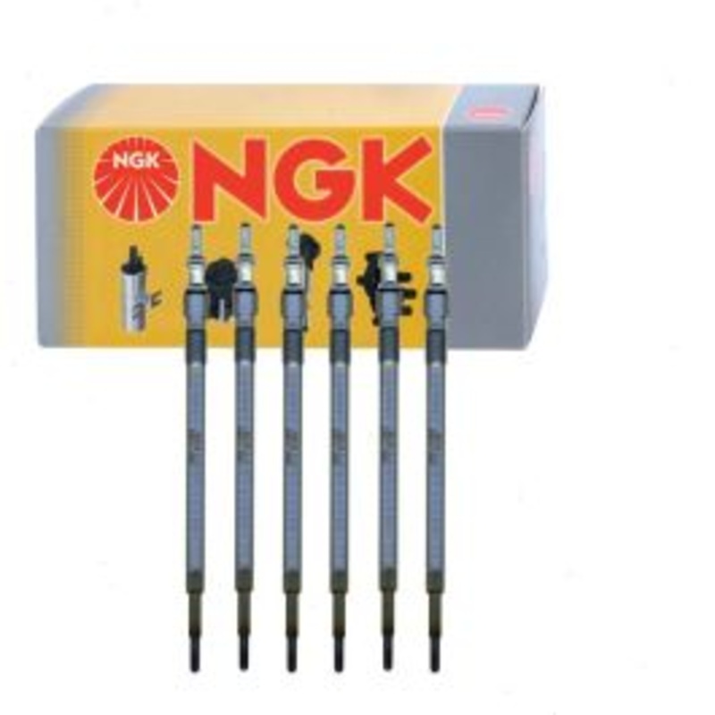6 pc NGK Glow Diesel Glow Plugs for 2007-2009 Mercedes-Benz E320 3.0L V6