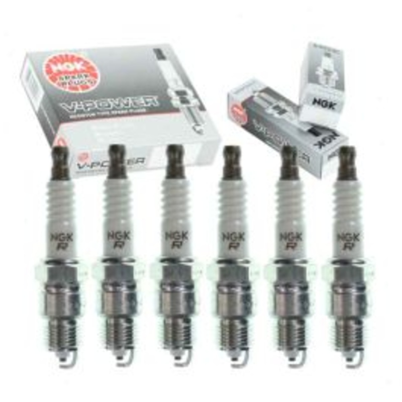 6 pc NGK V-Power Spark Plugs for 1975-1980 Dodge Ramcharger 3.7L L6
