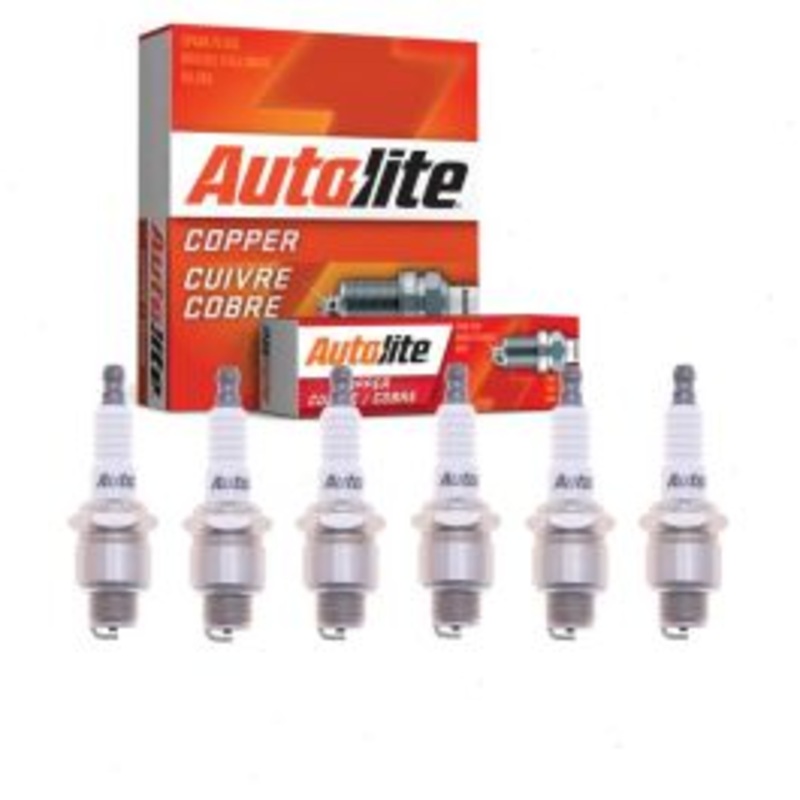 6 pc Autolite Copper Core Spark Plugs for 1936 Fargo FD1 Pickup 3.3L L6