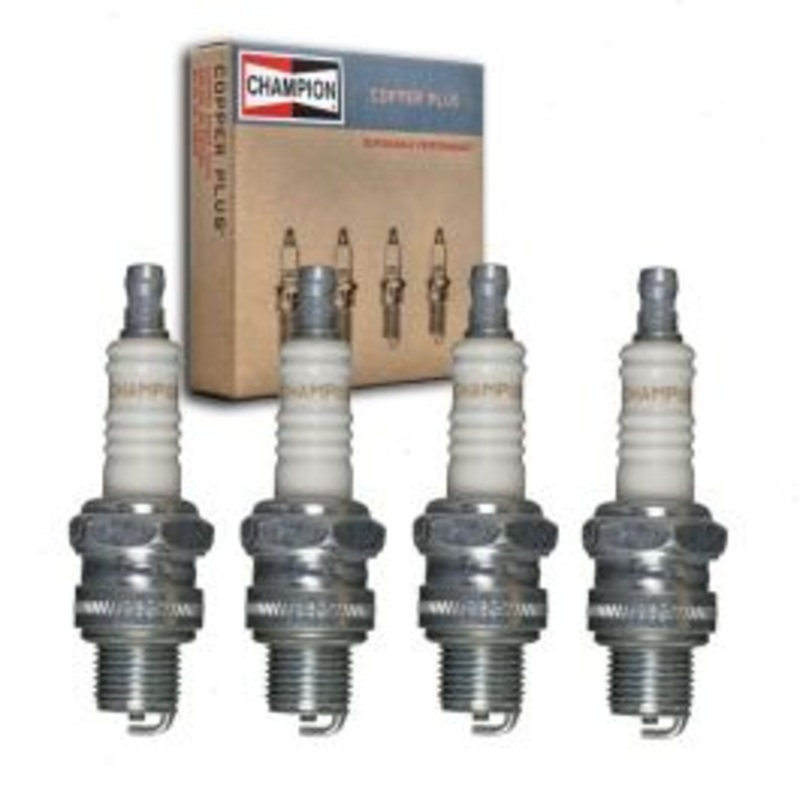 4 pc Champion Copper Plus Spark Plugs for 1963 Fiat 1100D 1.2L L4