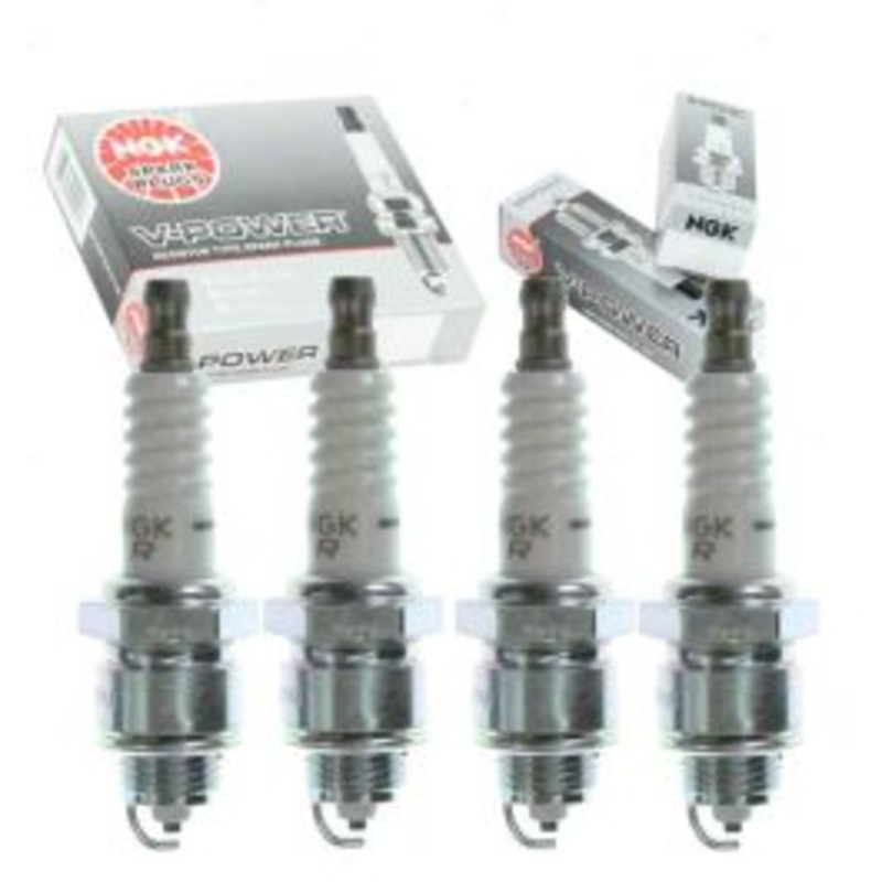 4 pc NGK V-Power Spark Plugs for 1961-1971 International Scout 2.5L 3.2L L4