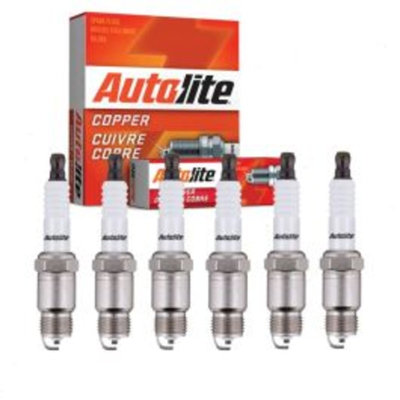 6 pc Autolite Copper Core Spark Plugs for 1976-1984 Chevrolet G10 4.1L L6